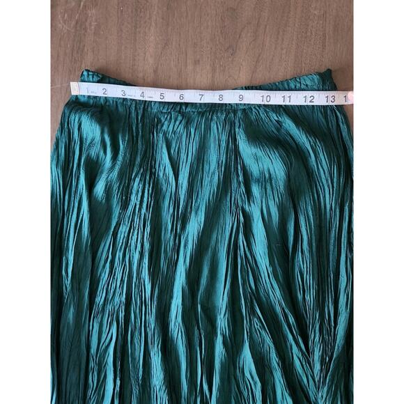 The Limited Emerald Green Silk Maxi Skirt - Picture 6 of 7